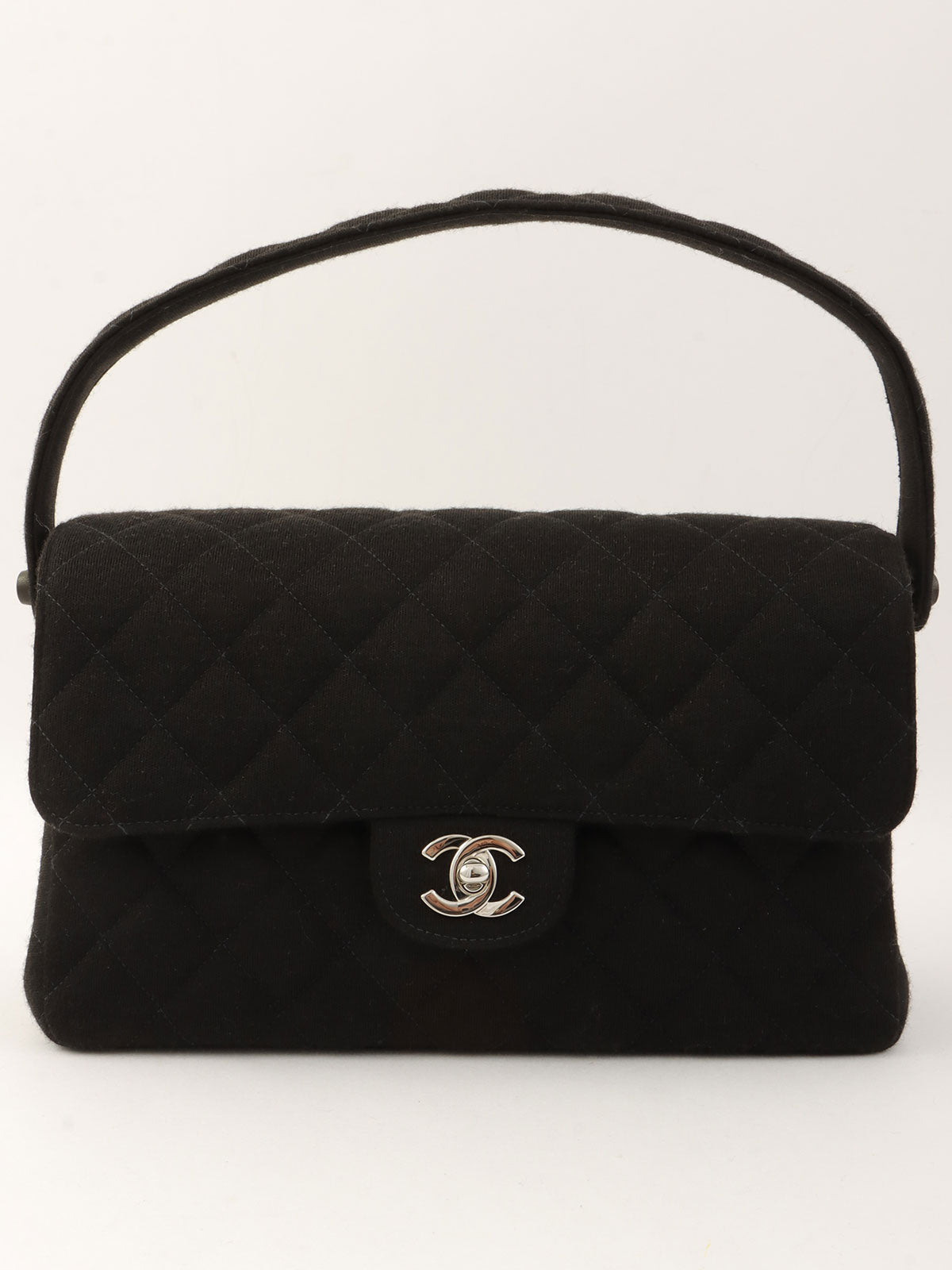 1997年頃製 コットンダブルフェイスCCターンロックハンドバッグ ブラック