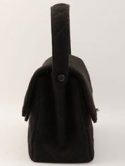 1997年頃製 コットンダブルフェイスCCターンロックハンドバッグ ブラック