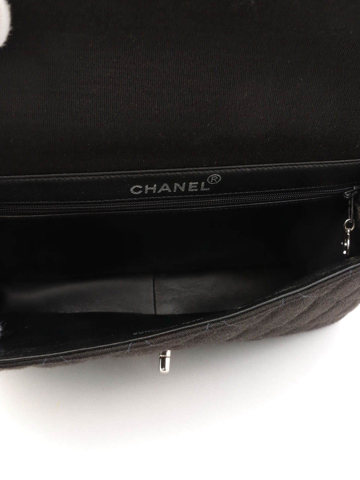 1997年頃製 コットンダブルフェイスCCターンロックハンドバッグ ブラック