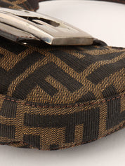 FF Zucca Pattern Mini Mamma Baguette Brown