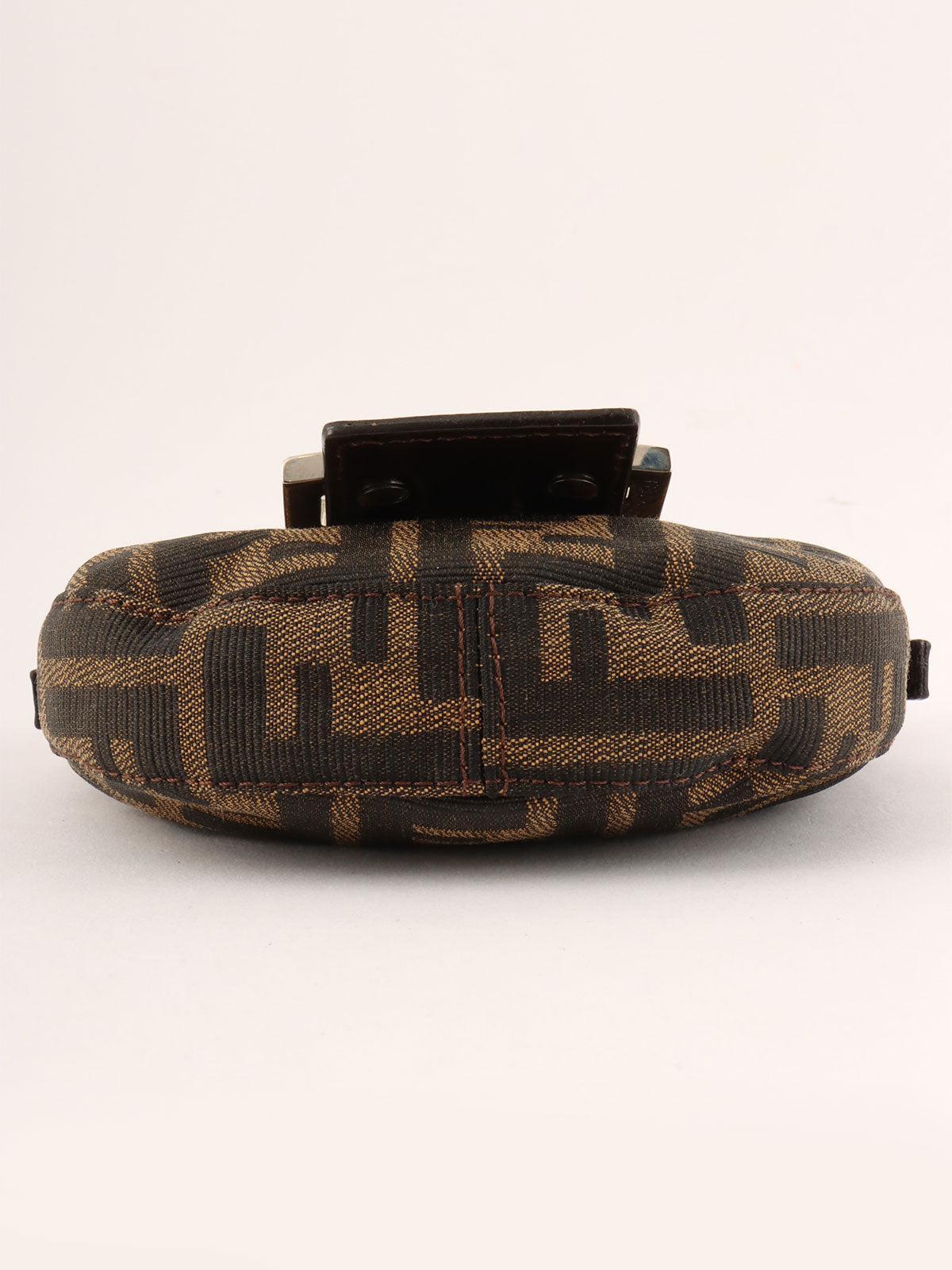 FF Zucca Pattern Mini Mamma Baguette Brown