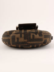 FF Zucca Pattern Mini Mamma Baguette Brown