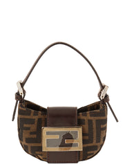 FF Zucca Pattern Mini Mamma Baguette Brown