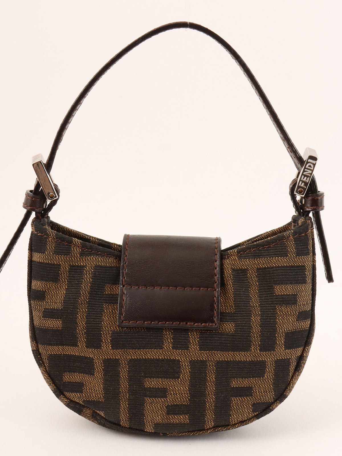 FF Zucca Pattern Mini Mamma Baguette Brown