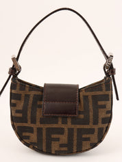 FF Zucca Pattern Mini Mamma Baguette Brown