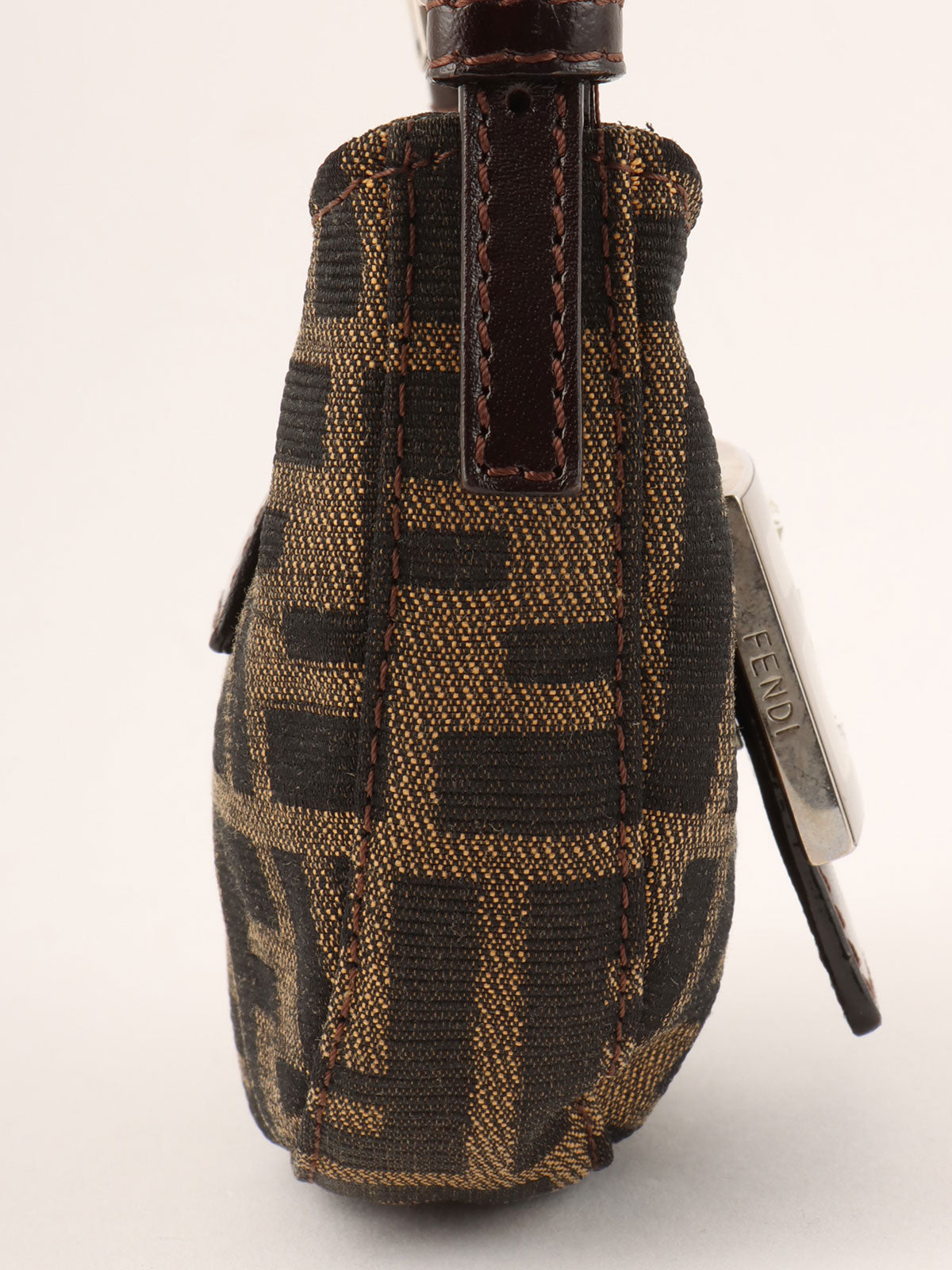 FF Zucca Pattern Mini Mamma Baguette Brown