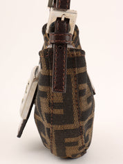 FF Zucca Pattern Mini Mamma Baguette Brown