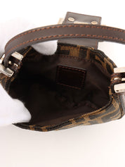 FF Zucca Pattern Mini Mamma Baguette Brown