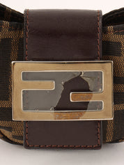 FF Zucca Pattern Mini Mamma Baguette Brown