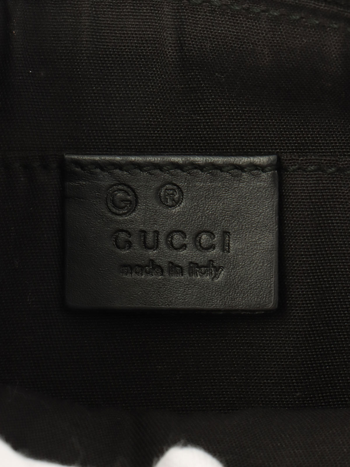 ホースビットパターンハンドバッグ ブラック