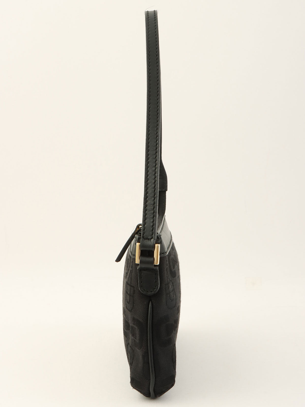 ホースビットパターンハンドバッグ ブラック