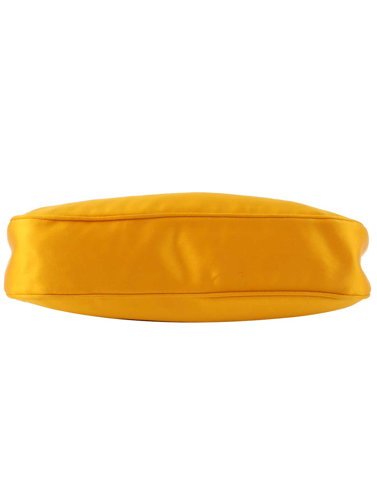 Nylon logo plate handbag in yellow