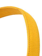 Nylon logo plate handbag in yellow