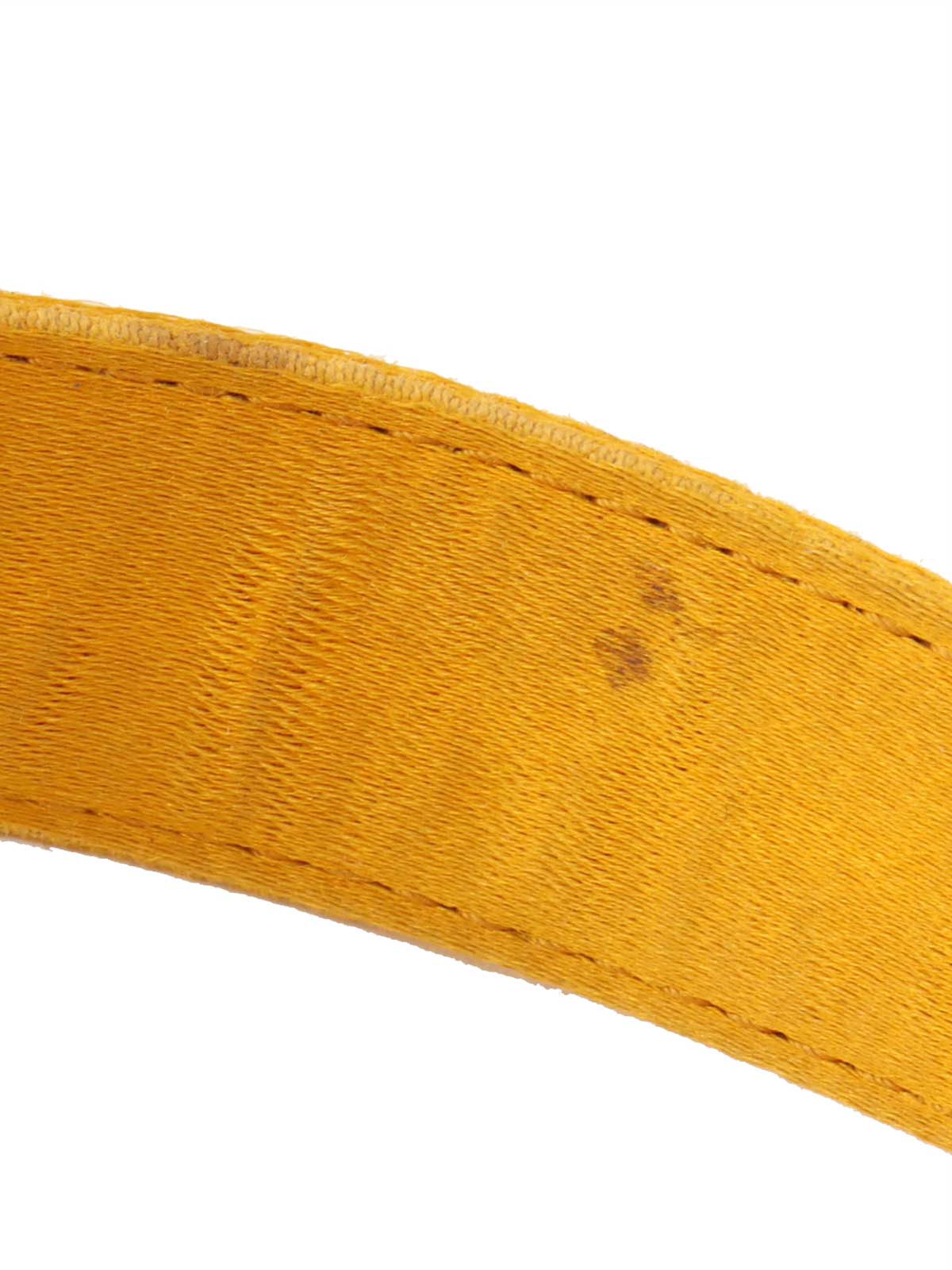 Nylon logo plate handbag in yellow