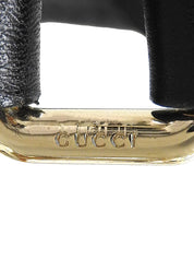 シェリーラインホースビットプレートワンショルダーバッグ　ブラック