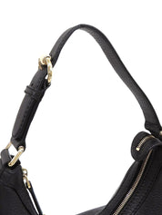 シェリーラインホースビットプレートワンショルダーバッグ　ブラック