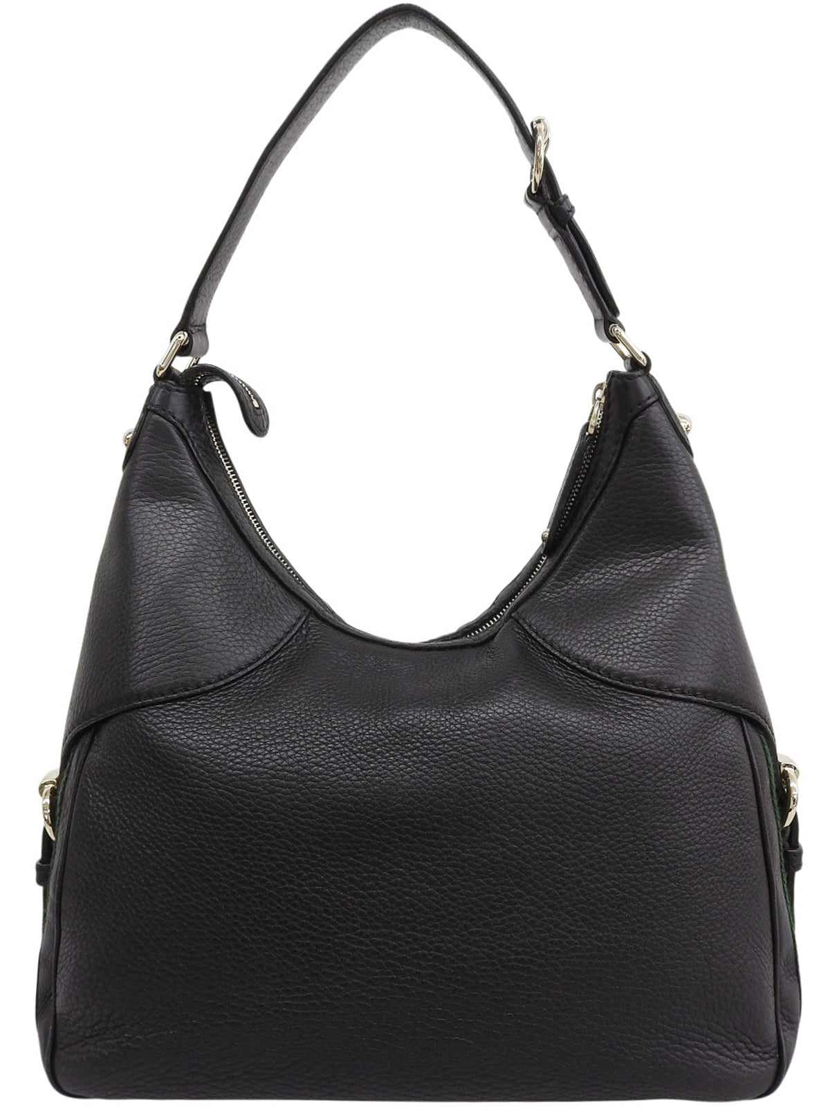 シェリーラインホースビットプレートワンショルダーバッグ ブラック