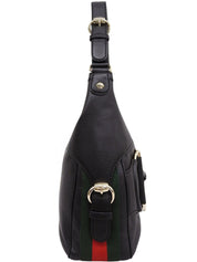 シェリーラインホースビットプレートワンショルダーバッグ ブラック