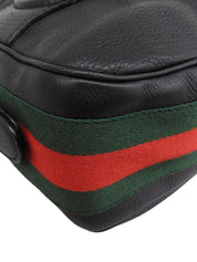 シェリーラインホースビットプレートワンショルダーバッグ ブラック