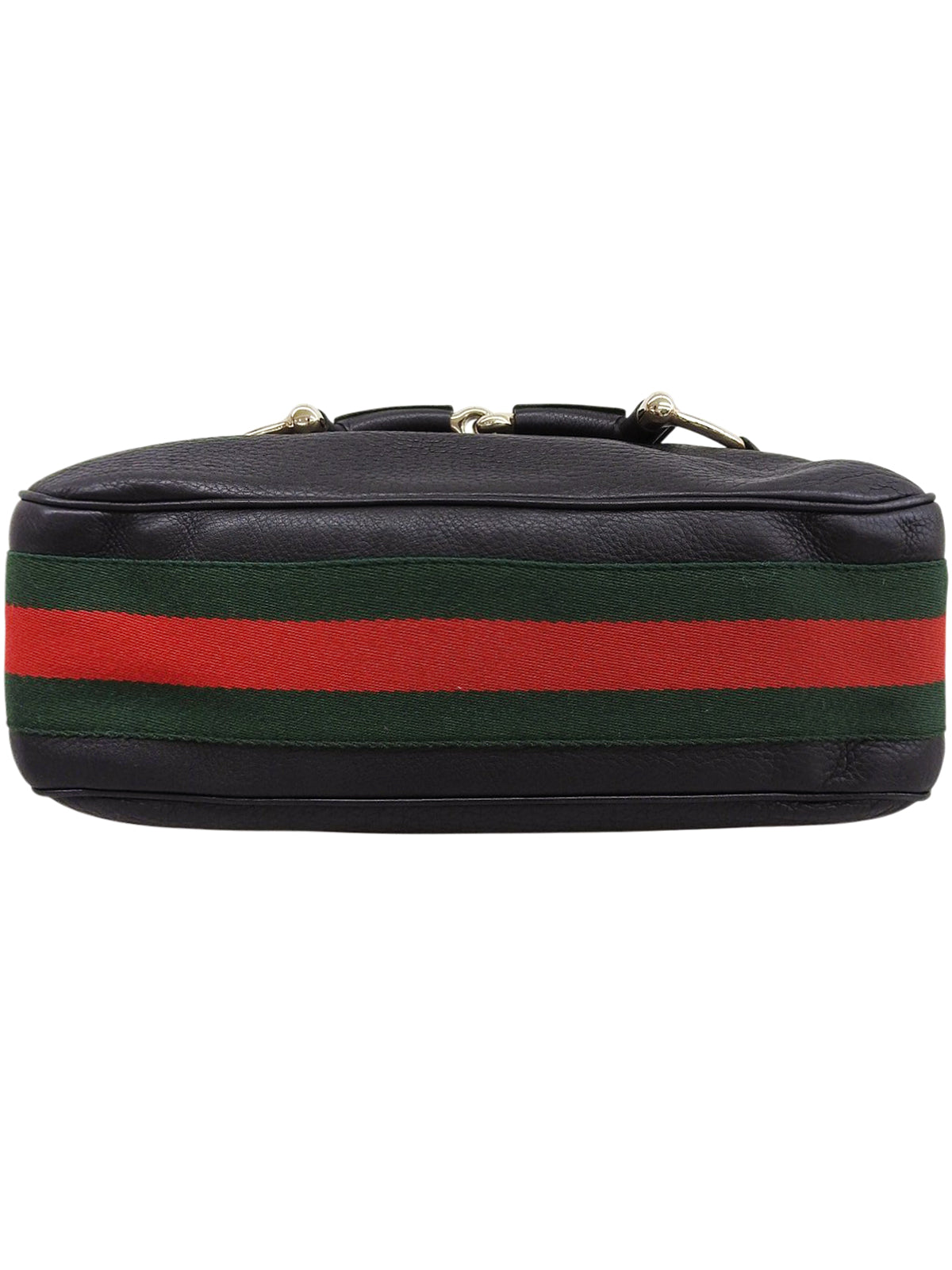 シェリーラインホースビットプレートワンショルダーバッグ　ブラック