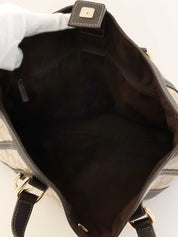 GG 水晶两用包，米色