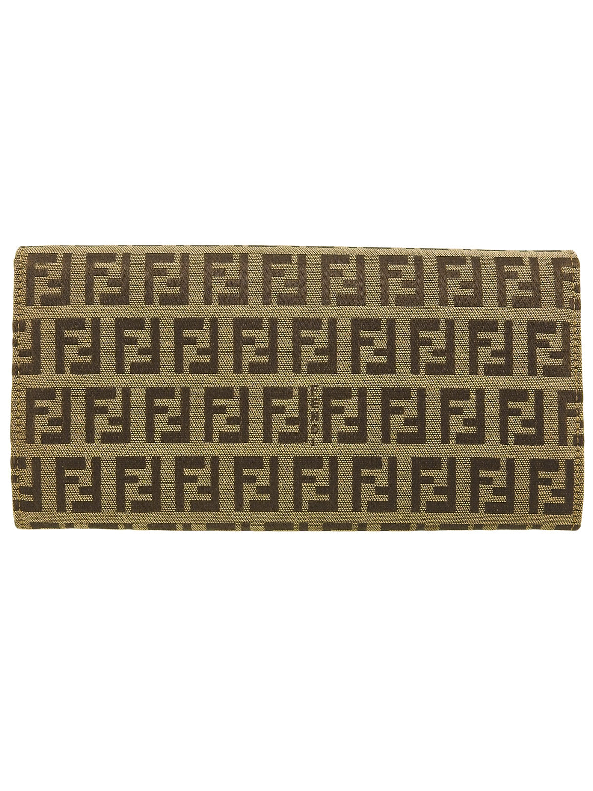 FFズッキーノパターンロングウォレット ブラウン