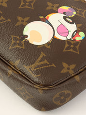 2004 Takashi Murakami Collaboration Monogram Panda Pochette Accessoires Brown/Multi