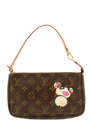 2004 年村上隆合作款 Monogram Panda 手拿包配件棕色/多色