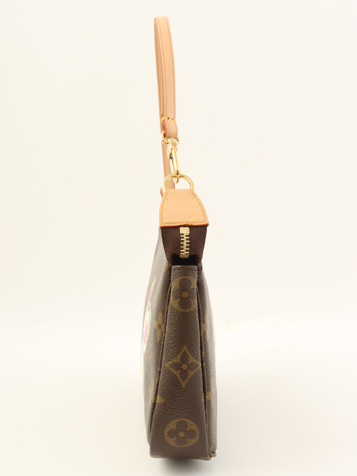 2004 年村上隆合作款 Monogram Panda 手拿包配件棕色/多色