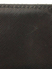 Quilted Logo Plate Chain Shoulder Bag in Black