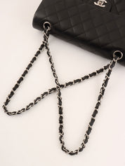 2009年頃製　クラシックフラップチェーンバッグ25cm　ブラック