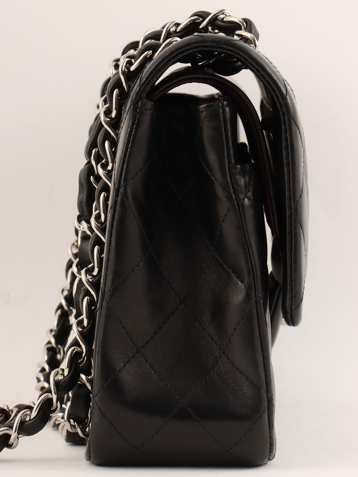 2009年頃製　クラシックフラップチェーンバッグ25cm　ブラック