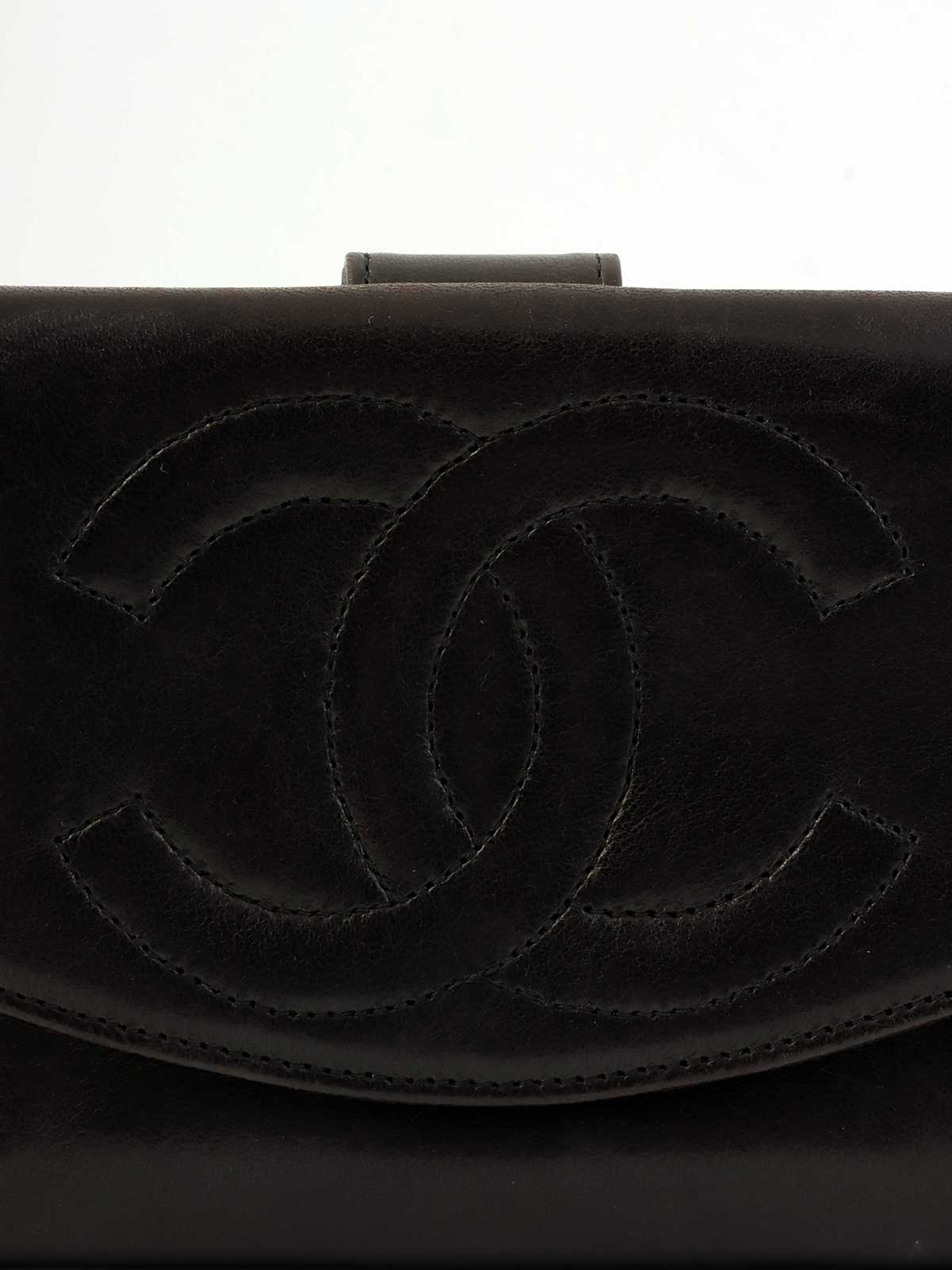 1995 CC Mark Stitch Wallet Black
