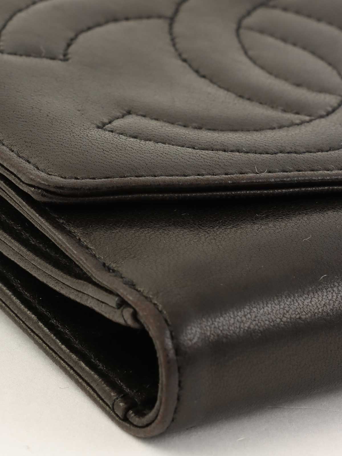 1995 CC Mark Stitch Wallet Black