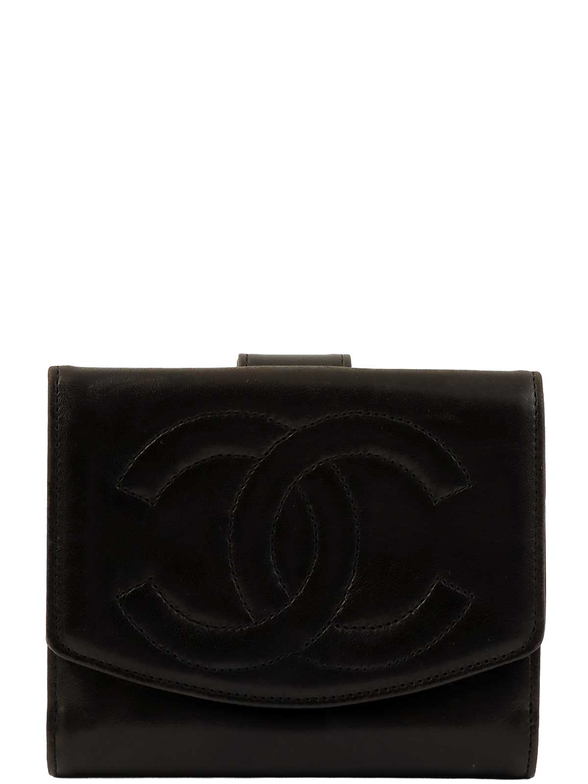 1995 CC Mark Stitch Wallet Black