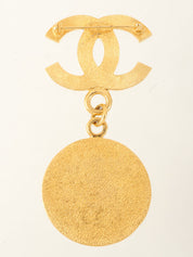 1996年製 CCマークロゴメタルスウィングブローチ ゴールド