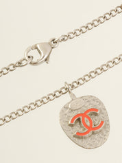 2004 CC Mark Strawberry Charm Bracelet Silver/Red