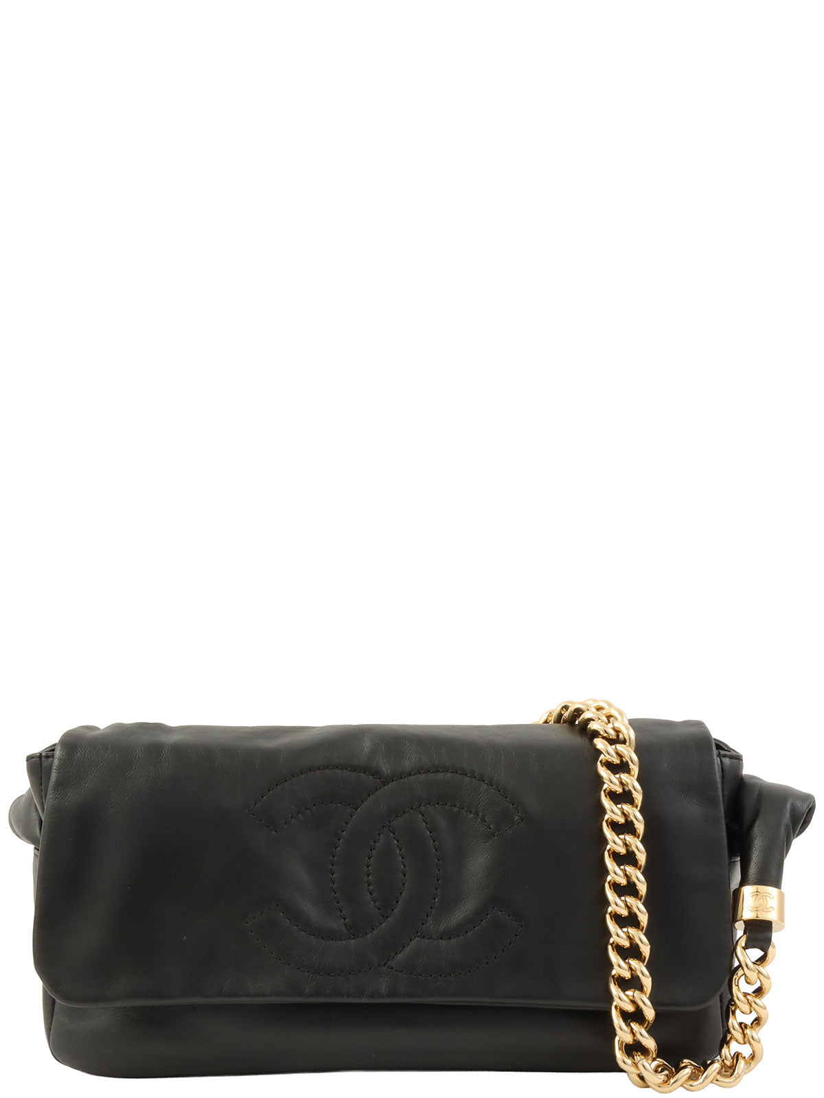 2008年頃製 CCマークステッチチェーンショルダーバッグ ブラック