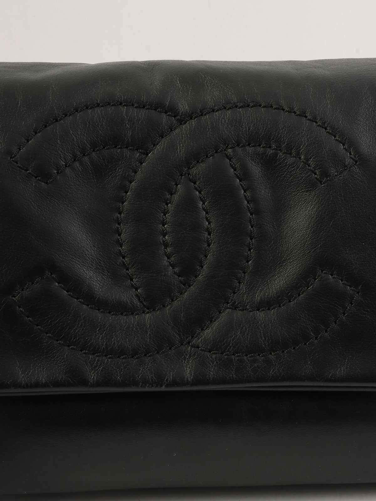 2008年頃製 CCマークステッチチェーンショルダーバッグ ブラック