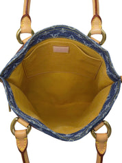 2000年製 デニムモノグラムフラットショッパー ブルー