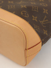 2006年款Monogram Lockit帆布手提包，棕色