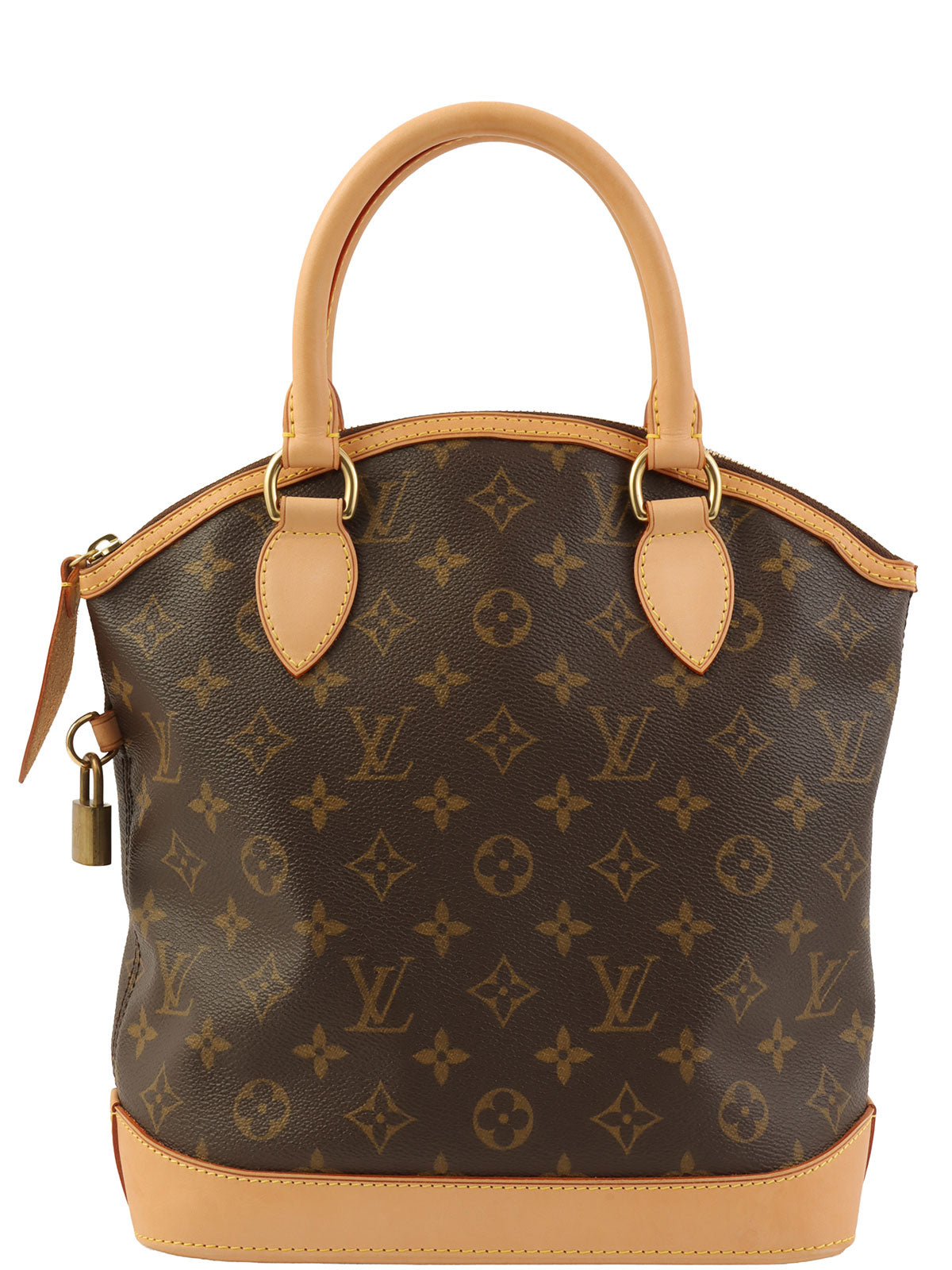 2006年款Monogram Lockit帆布手提包，棕色