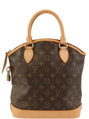 2006年款Monogram Lockit帆布手提包，棕色