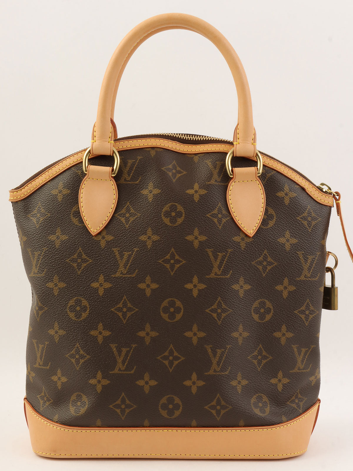 2006年款Monogram Lockit帆布手提包，棕色