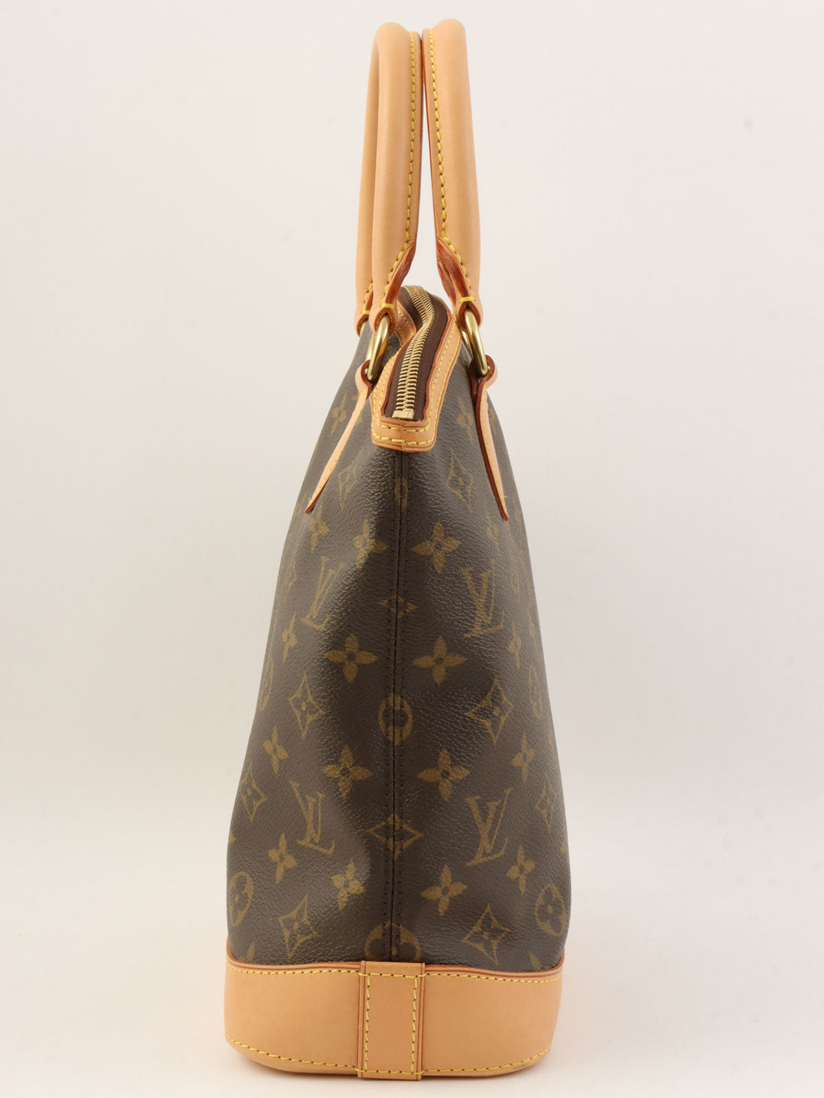 2006年款Monogram Lockit帆布手提包，棕色