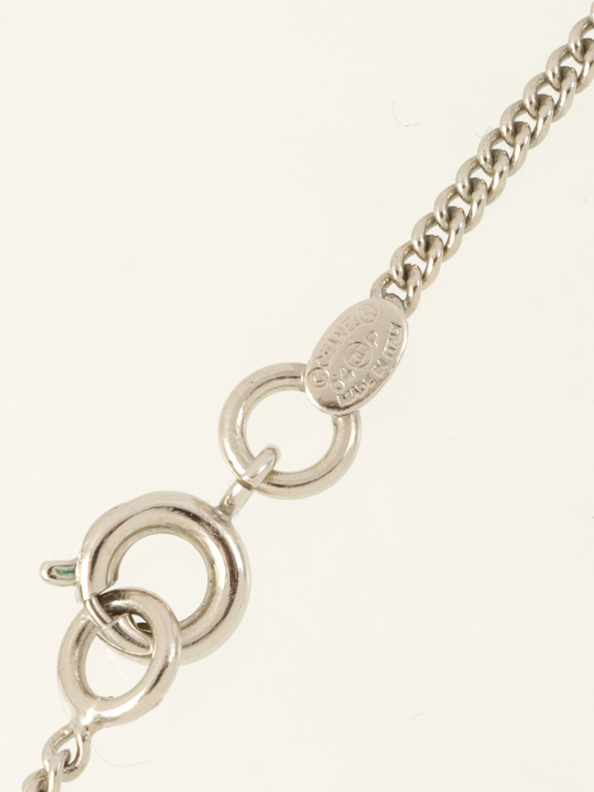 2004年製 ハートCCマークプレートネックレス シルバー