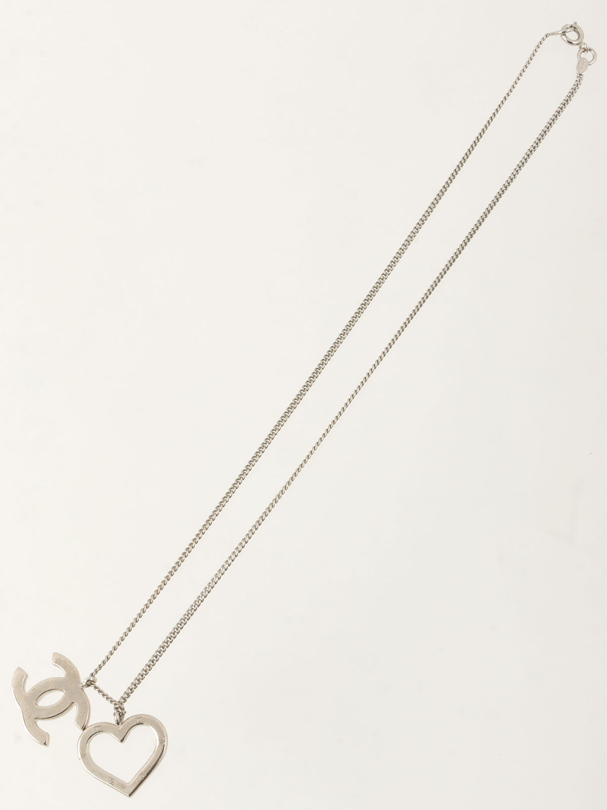 2004年製 ハートCCマークプレートネックレス シルバー