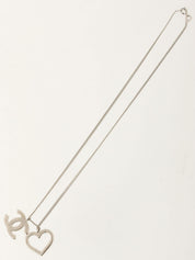 2004年製 ハートCCマークプレートネックレス シルバー