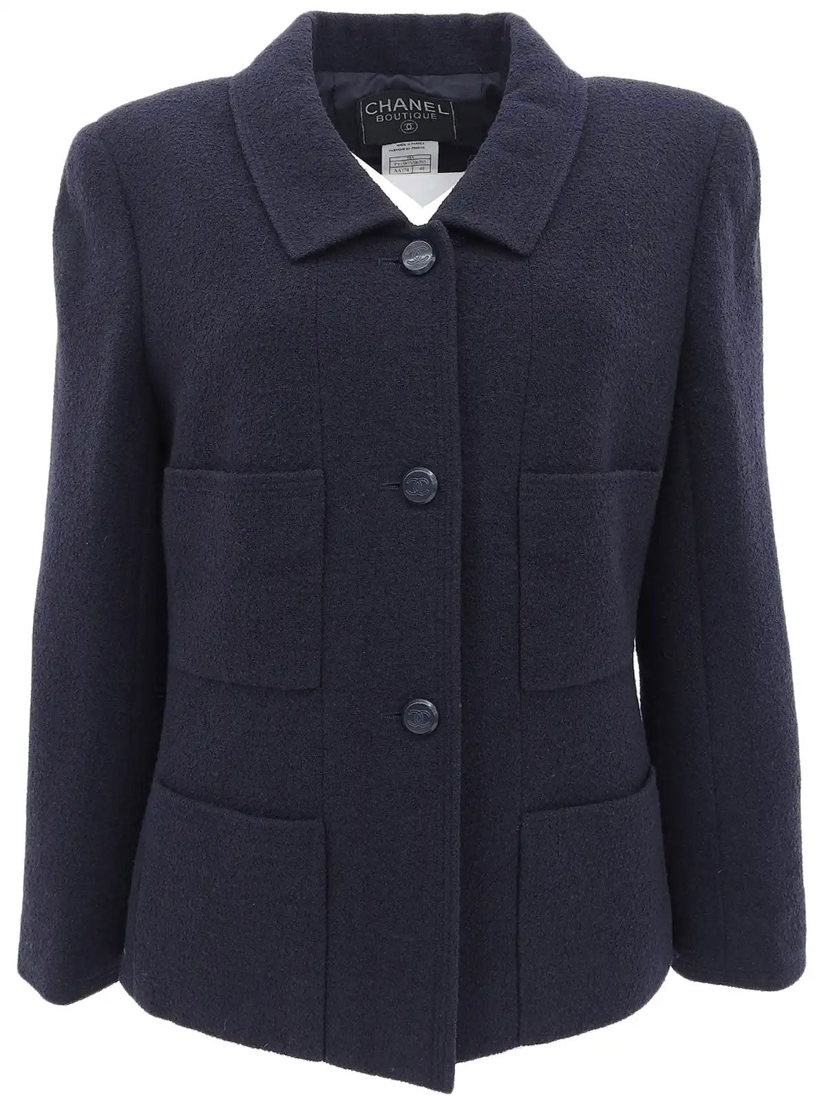 1998 CC Mark Button Jacket Navy