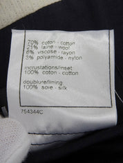 2006 Tweed Camellia CC Mark Jacket, White/Multi